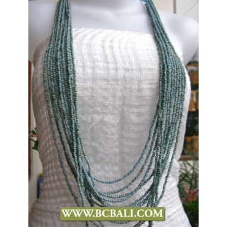 Fancy Turquoise Beads Necklaces Layered